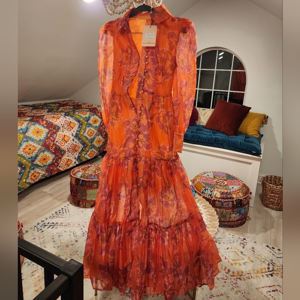 Maxi dress chic orange